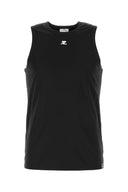 Courreges Black Polyester Tank Top