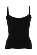 Courreges Black Viscose Blend Top