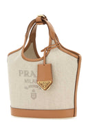 Borsa di tela di sabbia Prada