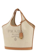 Borsa di tela di sabbia Prada