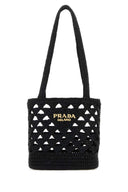 Prada Black Straw Handbag