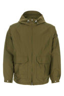 Woolrich Army Green Cotton Blend Cruiserjacke