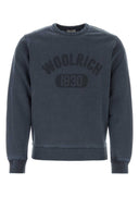 Woolrich Denim Blue Cotton Sweatshirt