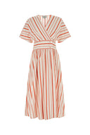 Woolrich Embroidered Stretch Cotton Blend Dress