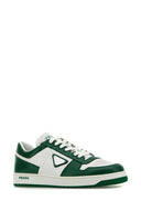 Prada Two Tone Leather Downtown Sneakers