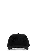 Dsquared schwarze Baumwollbaseballkappe