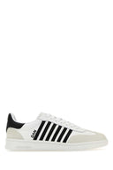 Dsquared White Leder Boxer -Turnschuhe