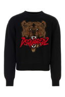 Dsquared Black Woll Mischpullover