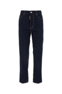 Dsquared Dark Blue Stretch Denim Boston Jeans