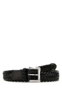 J&M Davidson Black Leather Belt