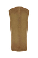Mini abito di cotone Prada Camel