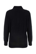 Prada Black Cashmere Polo Shirt