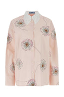 Camicia di oversize poplin stampato Prada
