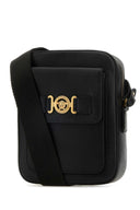 Versace Black Leather Medusa Biggie Crossbody Bag