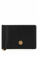 Versace Black Leather Medusa Biggie Wallet