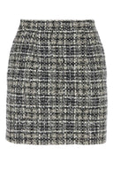 Alessandra Rich Hafted Tweed Mini Spódnica