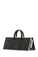 Bolso de cuero dento gris otto