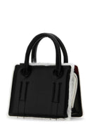 Bolso de mini otto de cuero negro dentro