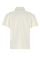 Palm Angels White Piquet Polo Shirt
