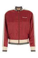 Palm Angels Tiziano Red Viskose Bomberjacke