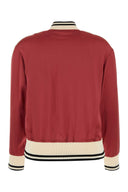 Palm Angels Tiziano Red Viskose Bomberjacke
