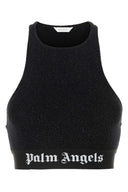 Palm Angels Black Viskose Mischtuch