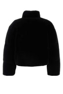 Prada Black Shearling Down Jacket