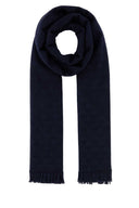 Prada ricamato cashmere miscela sciarpa