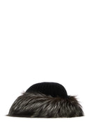 Prada Black Wool Blend Beanie Hat