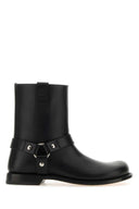 Stivali da motociclista in pelle nera loewe