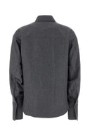 The Attico Dark Grey Wool Blend Eliza Shirt