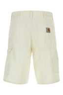 Carhartt Wip White Cotton Single Knee Short