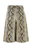 Shorts de bermuda en cuir imprimé Jil Sander