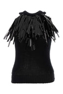 Jil Sander Black Stretch Cotton Top