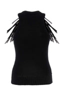 Jil Sander Black Stretch Cotton Top