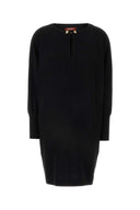 Mm Studio Black Cady Asti Dress