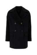 Mm Studio Black Wool Kent Coat