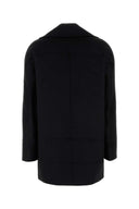 Mm Studio Black Wool Kent Coat