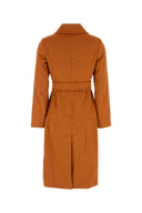 Mm Studio Orange Wool Bcollag Coat