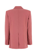 Mm Studio Pink Wool Lamella Blazer