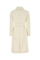 MM Studio White Wool Bcollag Coat