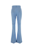 Sportmax Light Blue Wool Blend Aeroso1234 Pant