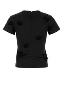 Sportmax Black Satin Mendoza T Shirt