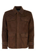 Salvatore Ferragamo Brown Wildlederjacke