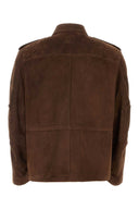 Salvatore Ferragamo Brown Wildlederjacke