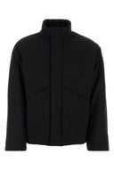 Salvatore Ferragamo Black Polyester gepolsterte Jacke
