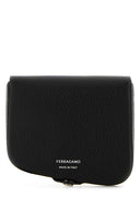 Salvatore Ferragamo Black Leather Coin Purse