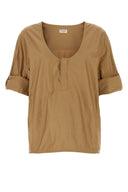 Saint Laurent Camel Twill Top
