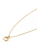 Salvatore Ferragamo Gold Metal Gancini Necklace
