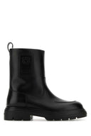 Salvatore Ferragamo Black Leather Tirba Ankle Boots